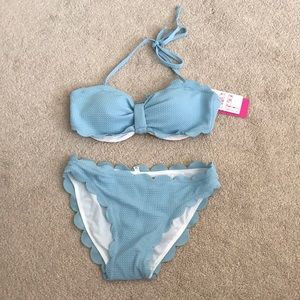 Light blue swimsuit